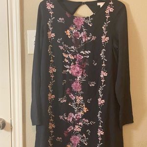 Floral Long Sleeved Dress